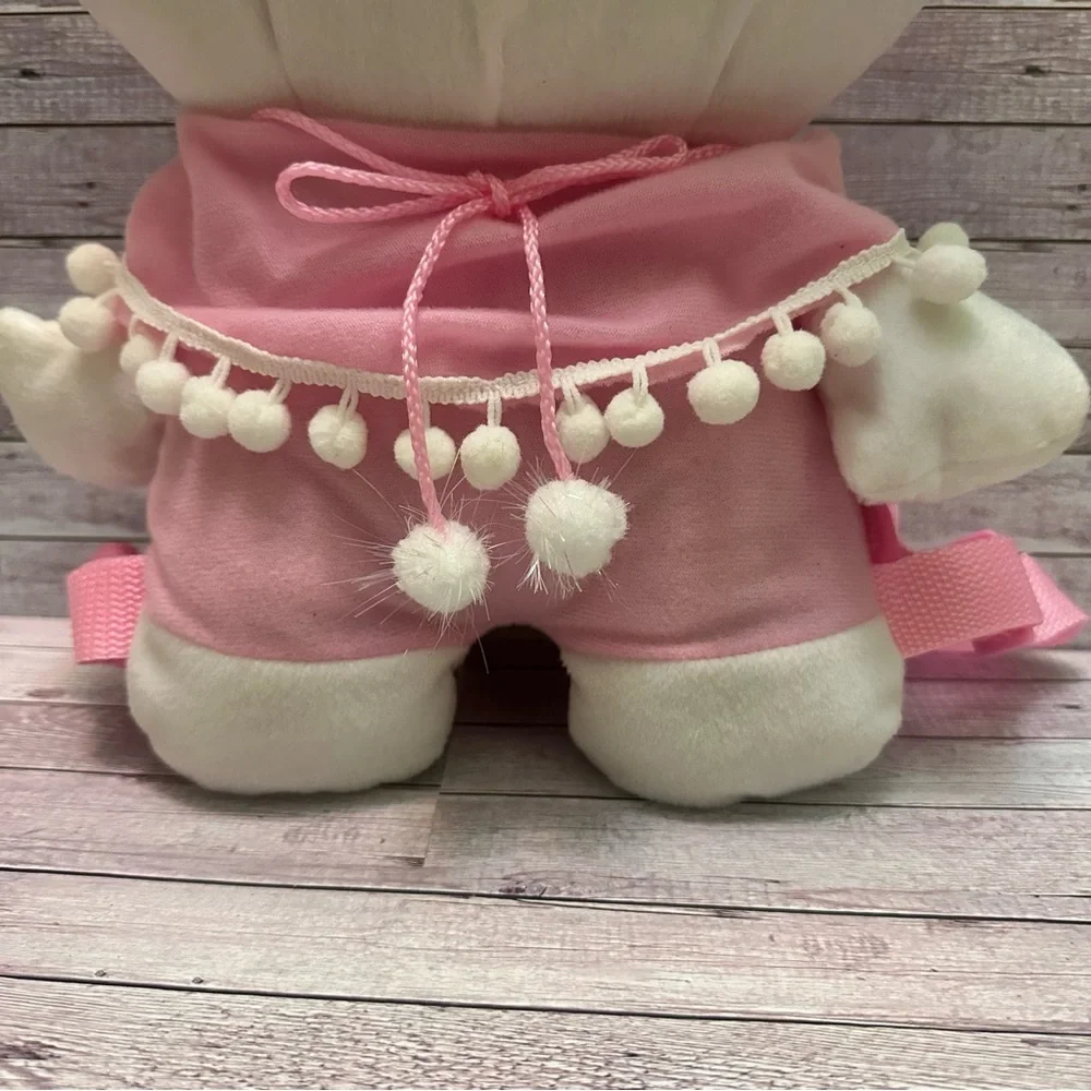 Hello Kitty Pink and White Plush Backpack Girls